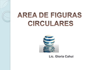 AREA DE FIGURAS  CIRCULARES Lic. Gloria Cahui 