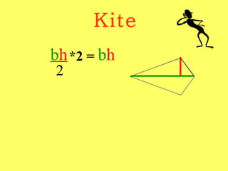 Kite b h 2 *2 = b h 