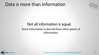 Data is more than Information


           Not all information is equal.
       Some information is derived from other pie...