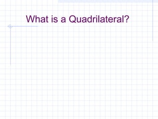 What is a Quadrilateral?
 