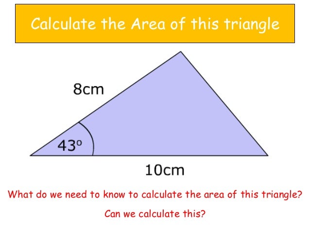 Area of a triangle