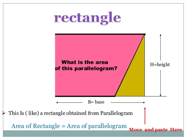Area of a triangle and parallelogram