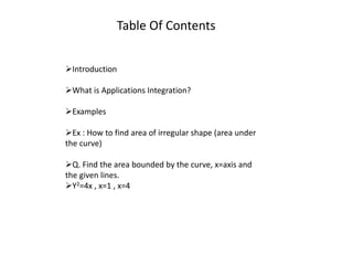 How To Area of irregular shape Using Integration Method. | PPTX