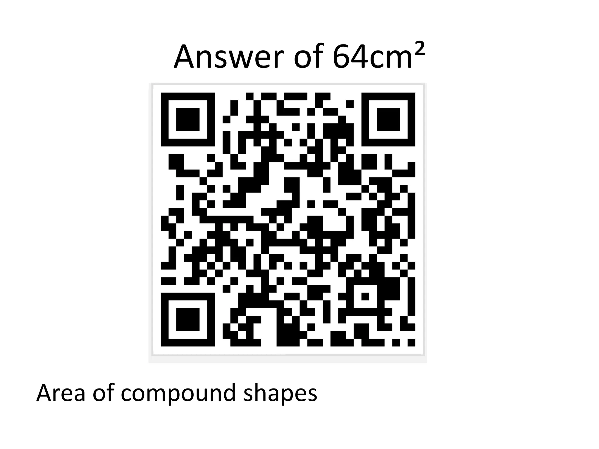 Answer of 64cm²




Area of compound shapes
 