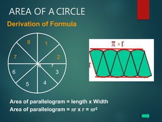 Area of the circle | PPTX