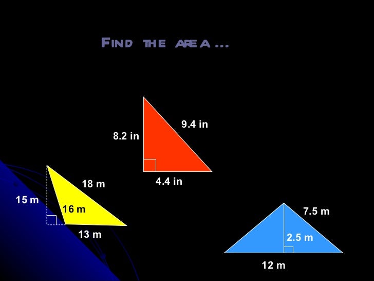 Area of Triangles