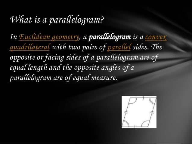 Area of triangles and parallelograms