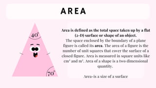 Defining Area Areas-of-plane-geometric.lesson in elementary | PDF