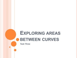 Exploring areas between curves Task Three 