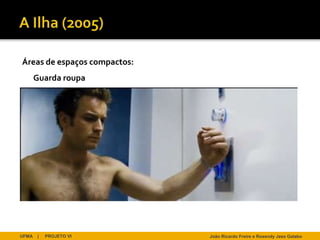 Áreas de espaços compactos:
       Guarda roupa




UFMA   |   PROJETO VI         João Ricardo Freire e Rosendy Jess Galabo
 