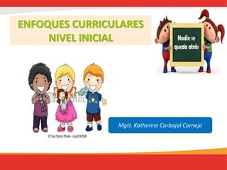 ENFOQUES CURRICULARES
NIVEL INICIAL
Mgtr. Katherine Carbajal Cornejo
 