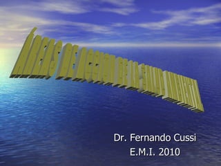 Dr. Fernando Cussi E.M.I. 2010 ÁREAS DE ACCION DE LA SALUD AMBIENTAL 