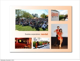 Eventos corporativos

 