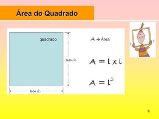 8Área doQuadrado