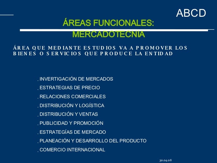 Areas Funcionales