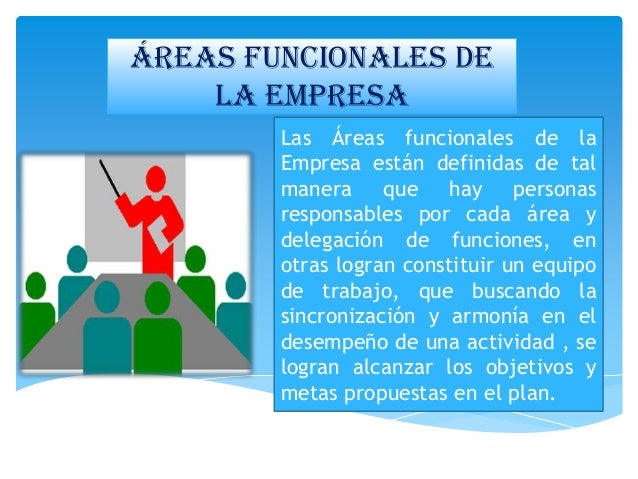 Areas funcionales de la empresa