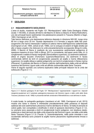 Relazione Tecnica
ELABORATO
DN GS 00193
Inquadramento geologico, naturalistico e
antropico dell’area SI-5
REVISIONE
04
PRO...