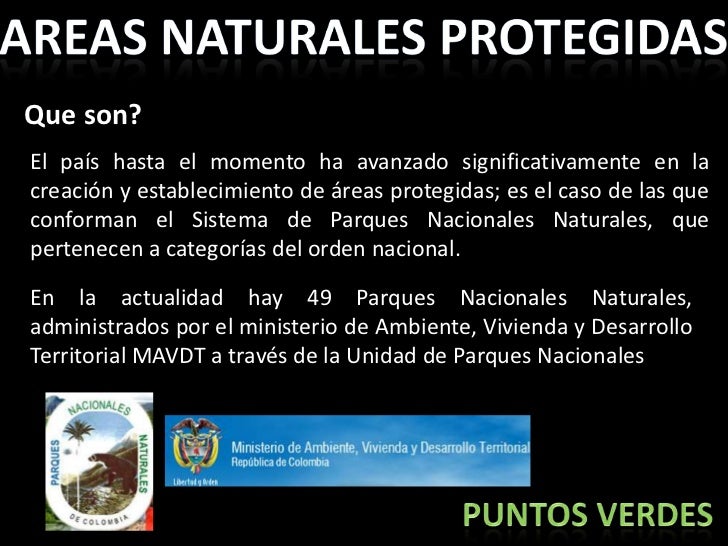 Areas naturales protegidas colombia.