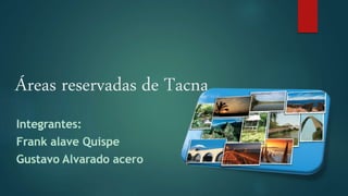 Áreas reservadas de Tacna
 