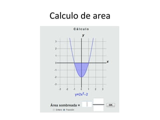 Calculo de area
 