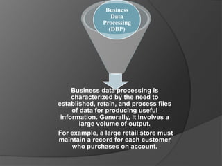 Area's of data processing | PPTX