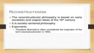 General and Educational Philosophies