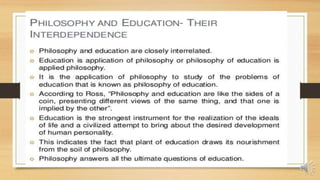General and Educational Philosophies