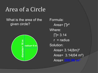 Areas of Plane Figures | PPTX