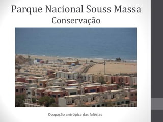 Parque Nacional Souss Massa
Conservação

Ocupação antrópica das falésias

 