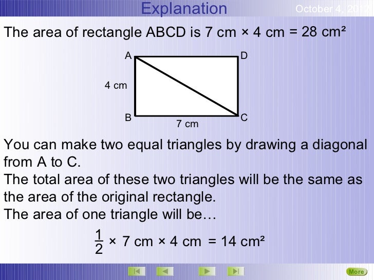 Area triangles