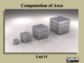 Computation of Area

Unit IV

 