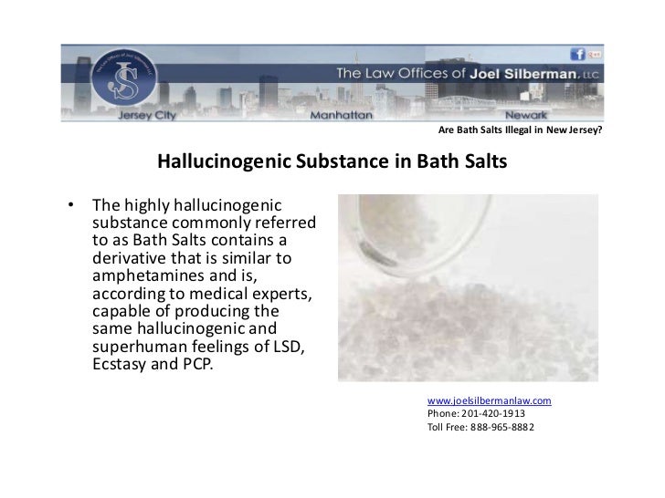 Are bath salts illegal in new jersey