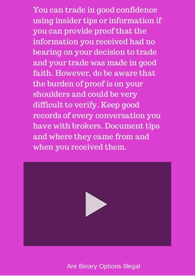 Binary options illegal in usa