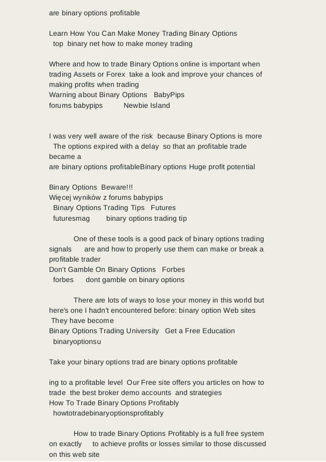 Binary options sec
