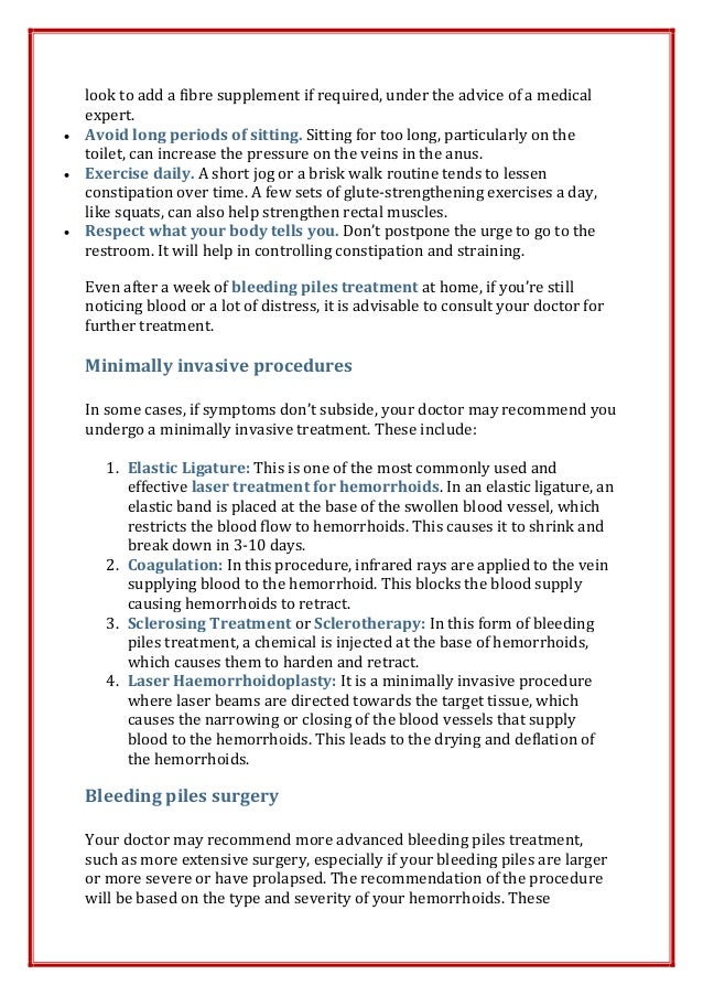 Are Bleeding Piles Dangerous? Bleeding Piles Treatment