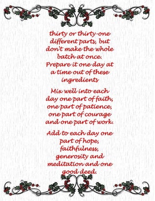 A Recipe For Happiness