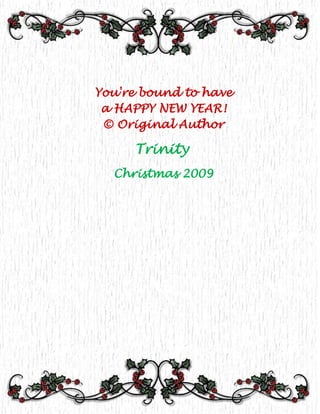 A Recipe For Happiness