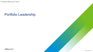 ©2021 VMware, Inc.
Portfolio Leadership
Portfolio Balanced Team
 