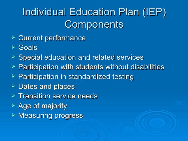 Ch 2 individualized spec ed programs