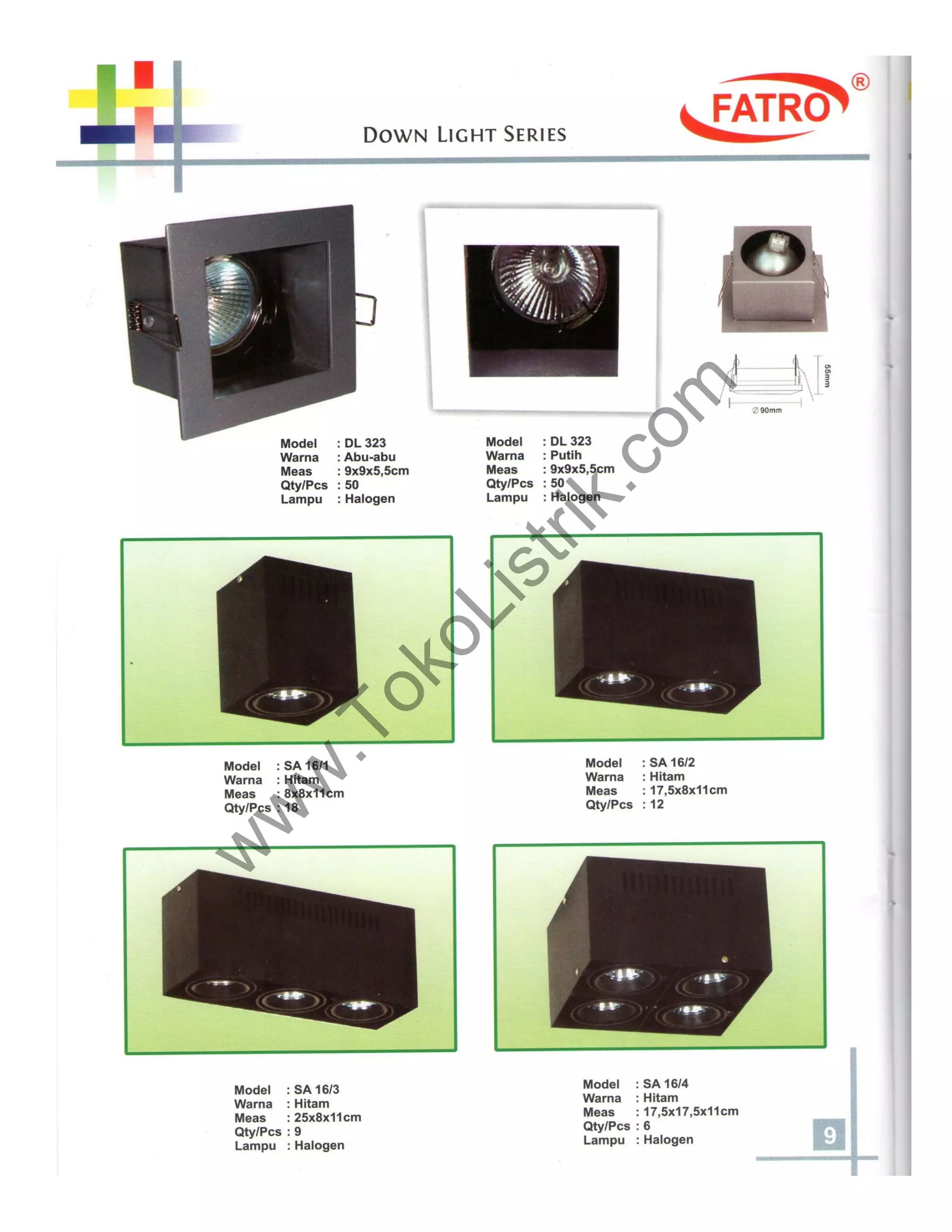Fatro catalog downlight halogen series | PDF