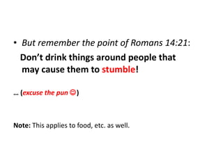 Is it a Sin to Drink Smoke or do Drugs | PPT