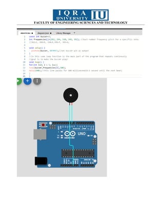 FACULTY OF ENGINEERING SCIENCES AND TECHNOLOGY
 