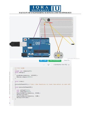 FACULTY OF ENGINEERING SCIENCES AND TECHNOLOGY
 
