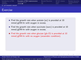 Glc Exercise Metabolic Network Analysis | PDF