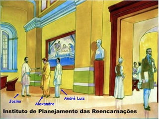 Instituto de Planejamento das Reencarnações
André Luiz
Alexandre
Josino
 