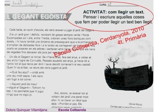 Escola Collserola
Dolors Quinquer Vilamitjana Escola Collserola
Escola Collserola, Cerdanyola, 2010
4t. Primària
 