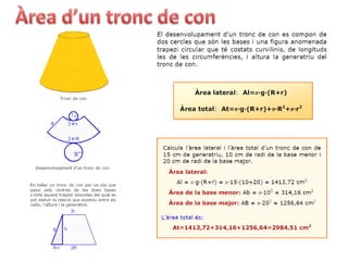 Arees prismes i piràmides