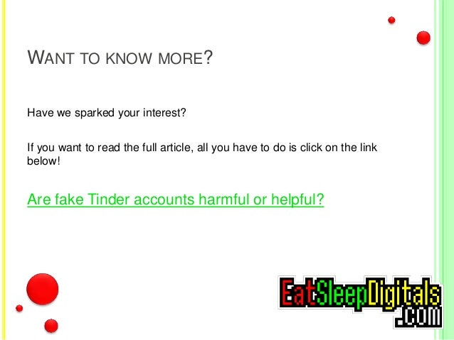 can i make a fake account on tinder