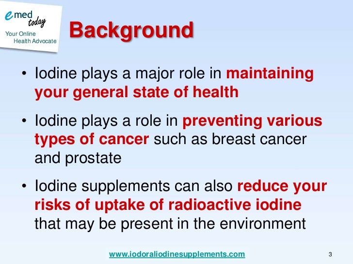 Are Iodine Supplements Critical?