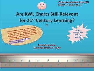 B
Focus:
Twenty First
Century
Learning
K W
 